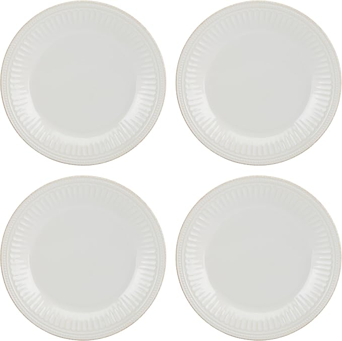 Lenox French Perle Groove White Stoneware 24-Piece Dinnerware Set - Image 2