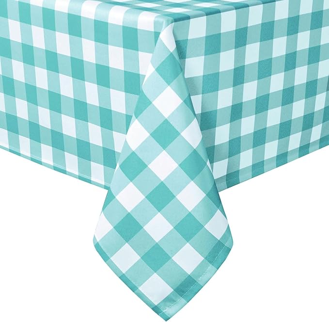 Checkered Tablecloth Square, 70 x 70 Inch by Hiasan