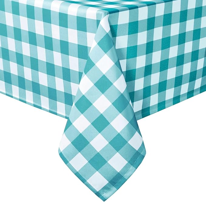 54 x 108 Inch Checkered Tablecloth Rectangle by Hiasan