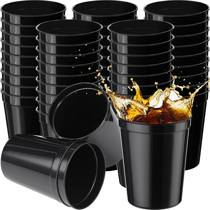 Yungyan 50 Pack 16 oz Stadium Cups Reusable Plastic Cups Blank Drink Stadium by Yungyan