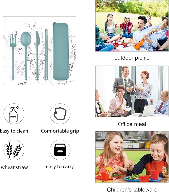 Travel Utensils, Reusable Utensils Set - Image 5