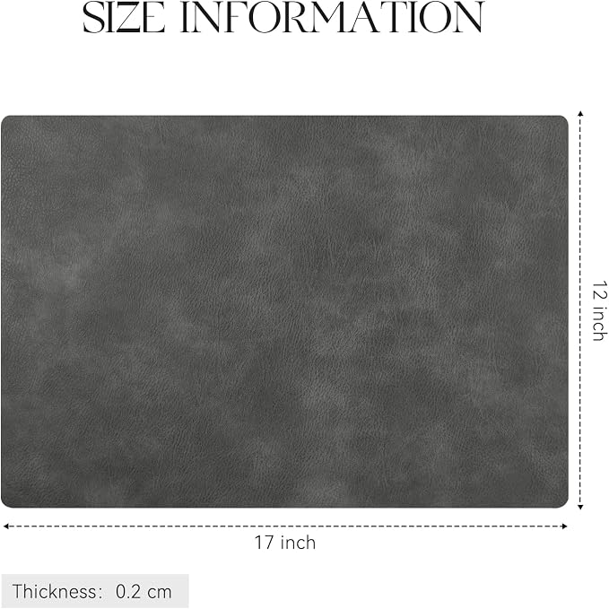 MOSAYT Vinyl Placemats Set of 8-12 X 17 Inch - Image 7
