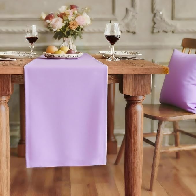 FOLINS&HOME Lavender Waterproof Decorative Table Runner 36 Inches Long | 210GSM by FOLINSHOME
