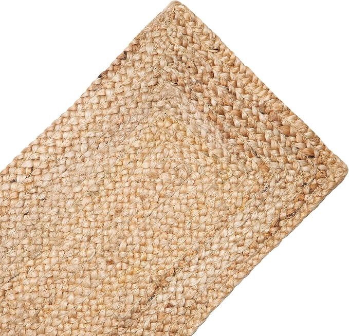 Pack of 2 Handwoven Rectangle Jute Braided Table Runner 13 x 108 Inch, 100% - Image 4