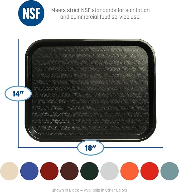 Carlisle FoodService Products Cafe Fast Food Cafeteria Tray - Image 6