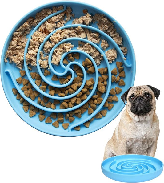 Bifeaw Slow Feeder Dog Bowls, Dishwasher Microwave Safe Silicone Puppy Puzzle by Bifeaw