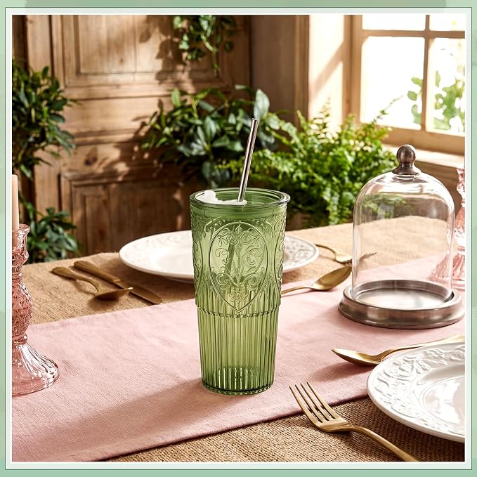 2 Set 20oz Vintage Plastic Tumbler - Image 4