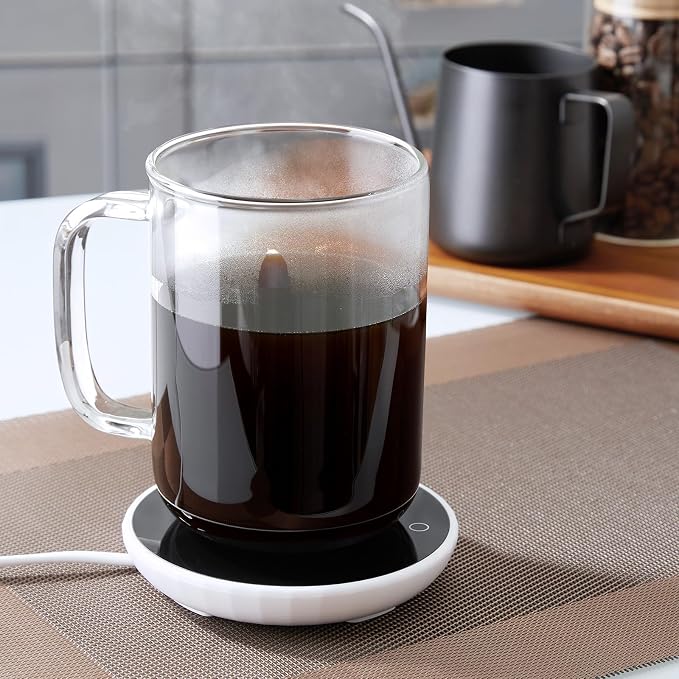 Glass Coffee Mugs, 24 oz Ice coffee cups, Large Clear Tea Cups Set of 2 - Image 3