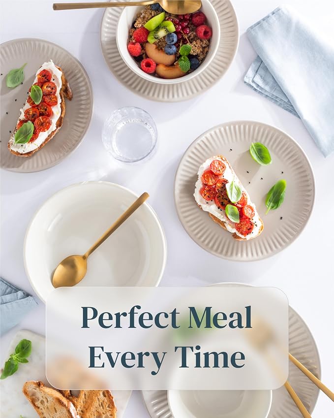 12 Piece Stoneware Dinnerware Set - Image 4