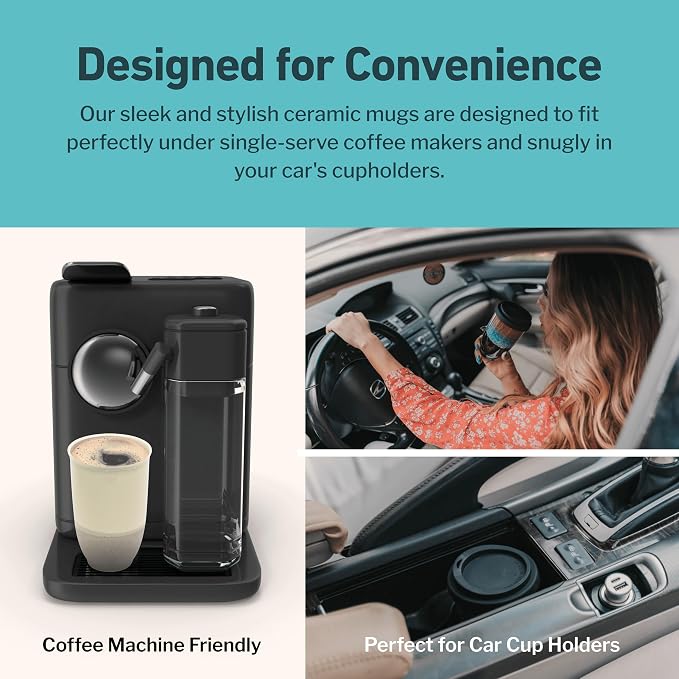 NOVA CERAMICS Travel Mug – Coffee Travel Mug – Reusable Coffee Cup Unique to Go - Image 6