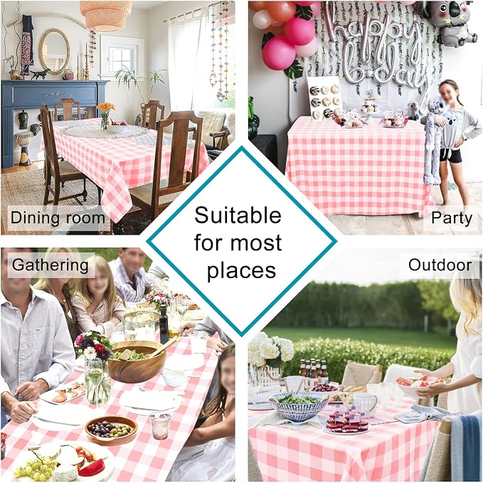 Checkered Tablecloth Rectangle - Image 2