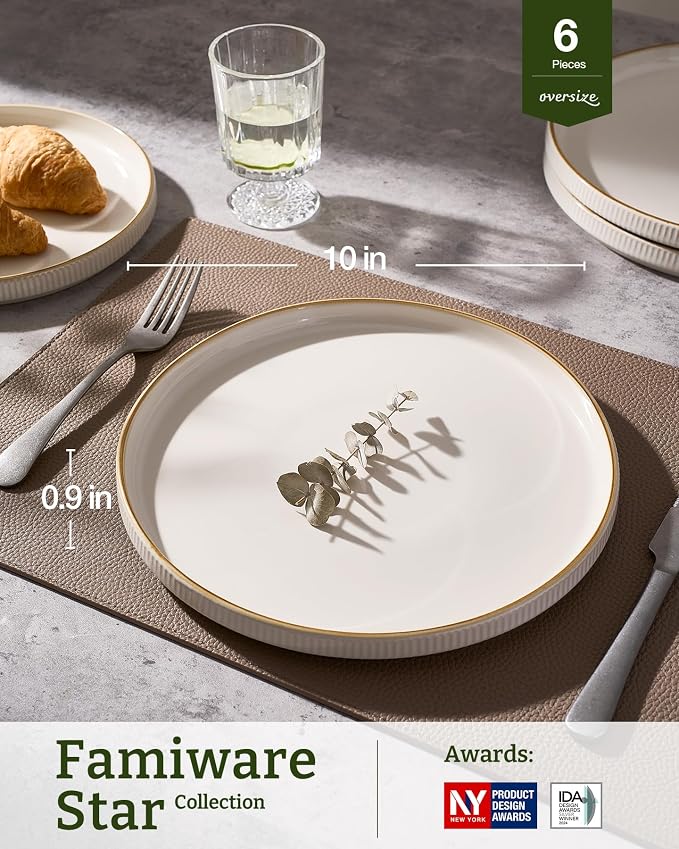 famiware Star 10/8 inches Dinner Plates Set - Image 3