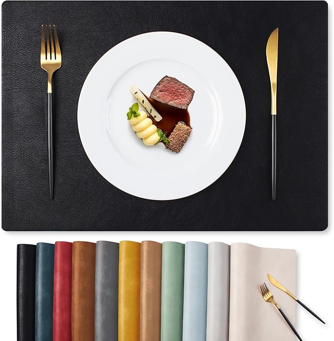 MOSAYT Vinyl Placemats Set of 4-12 X 17 Inch by MOSAYT