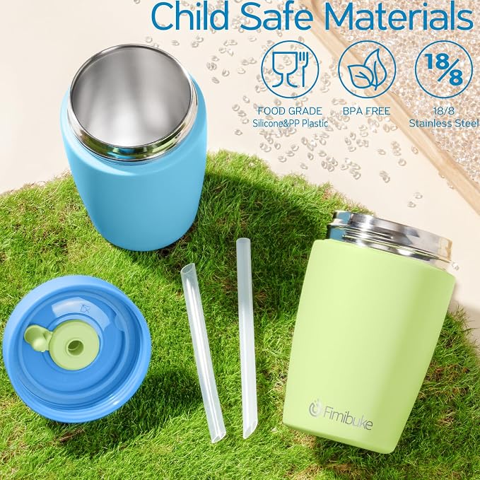 Fimibuke Toddler Cups Spill Proof, 12 OZ Sippy Cup - Image 5