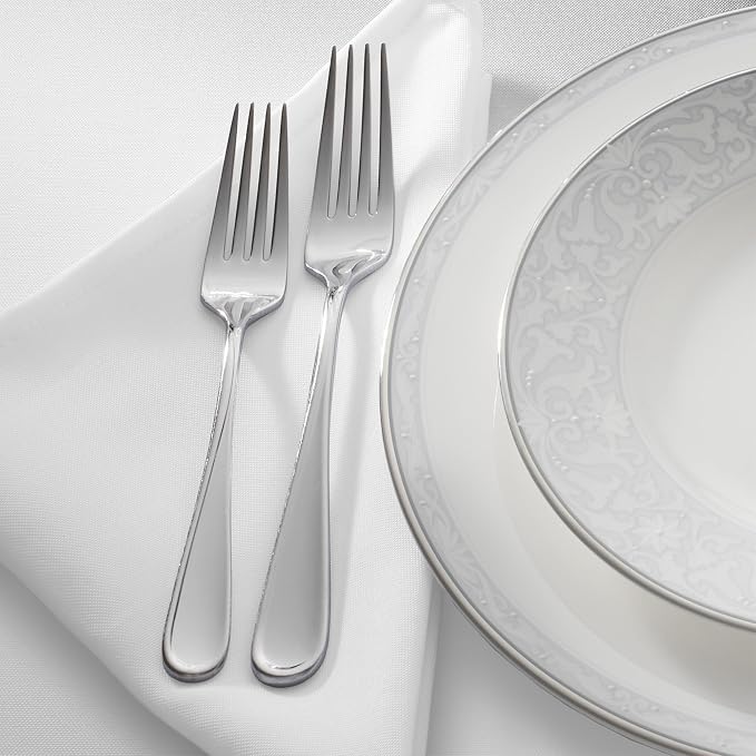 Lann's Linens Set of 12 Cloth Dinner Napkins, 17-inch Polyester Napkins - Image 2