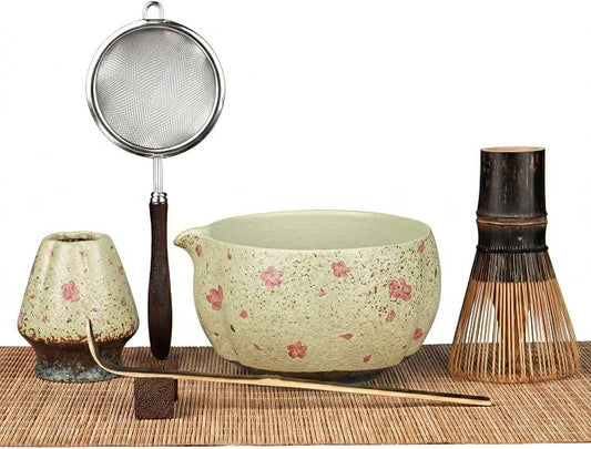 Matcha Set, 7-Piece Matcha Whisk Set by GleeNflux