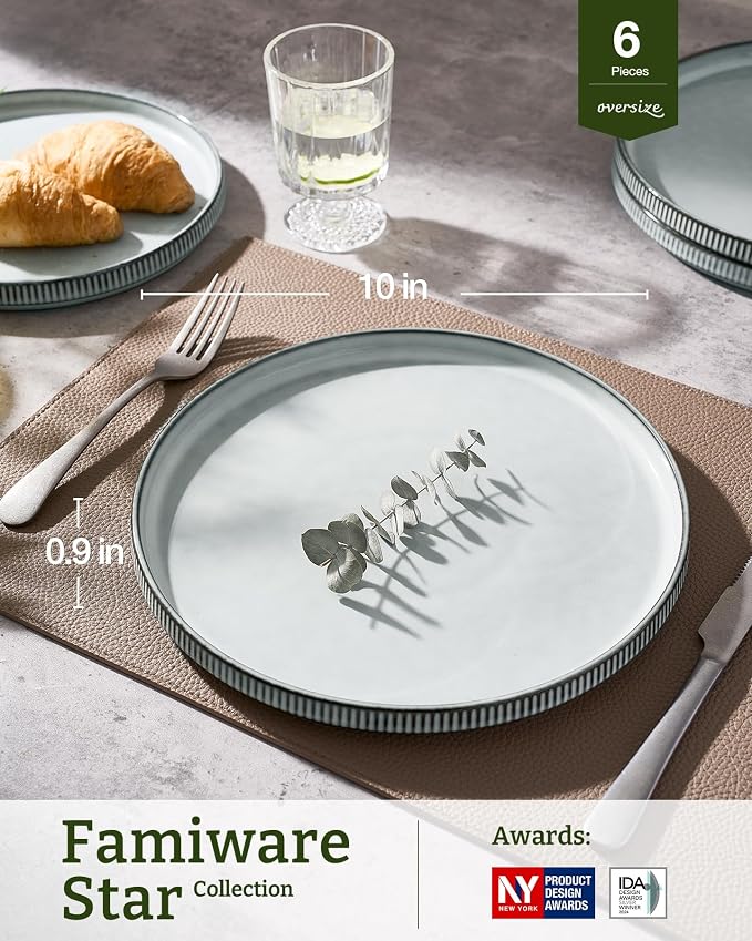 famiware Star 10/8 inches Dinner Plates Set - Image 3