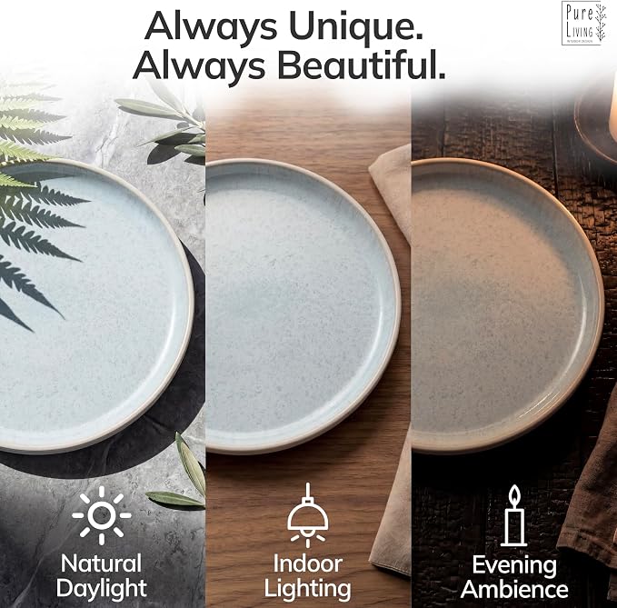 12 Piece Stoneware Dinnerware Set - Image 7