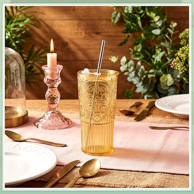 16 Set 20oz Vintage Plastic Tumbler - Image 5