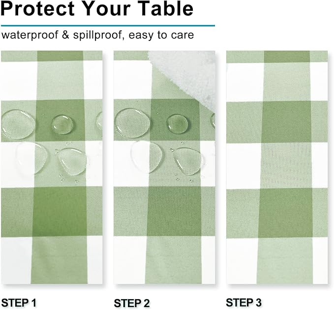 Checkered Square Tablecloth - Image 3