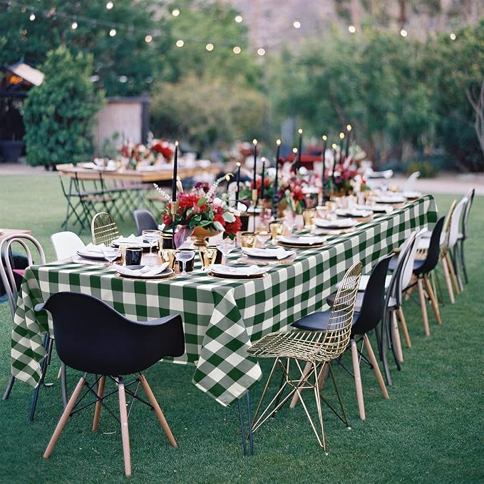 Checkered Tablecloth Square, 30 x 30 Inch - Image 2