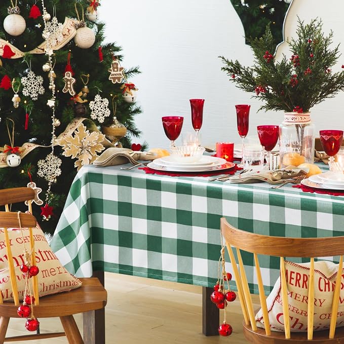 Checkered Tablecloth Square, 30 x 30 Inch - Image 6