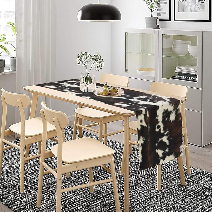 Cow Print Table Runner, 13x36 Inch - Image 3