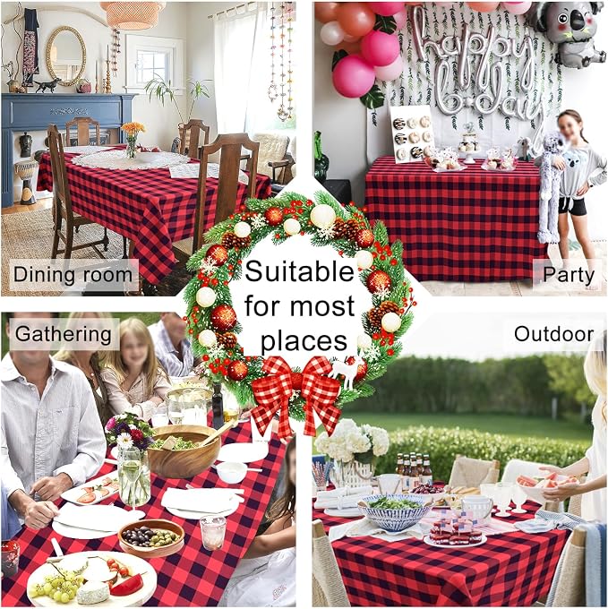Checkered Rectangle Tablecloth - Image 2