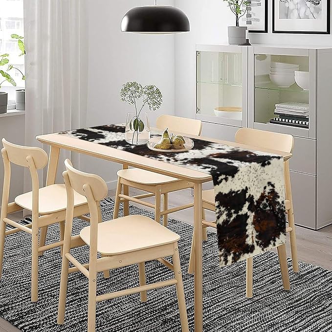 Cow Print Table Runner, 13x60 Inch - Image 3
