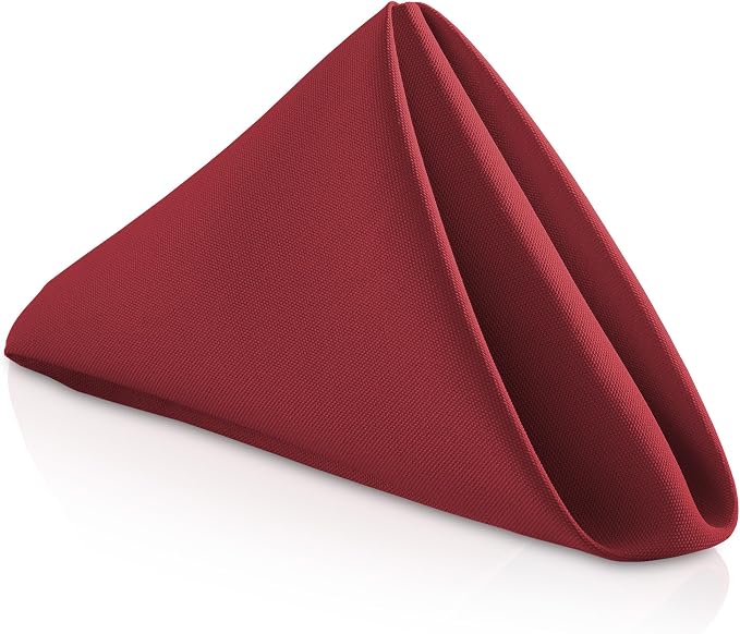 Lann's Linens Set of 144 Cloth Dinner Napkins, 20-inch Polyester Napkins by LannsLinens