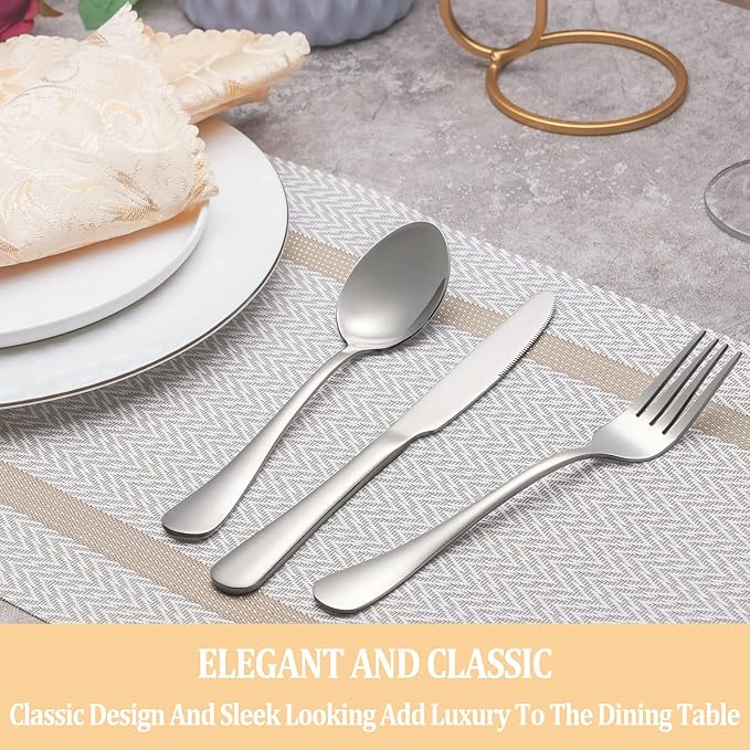 40 Piece Silverware Set Service - Image 6