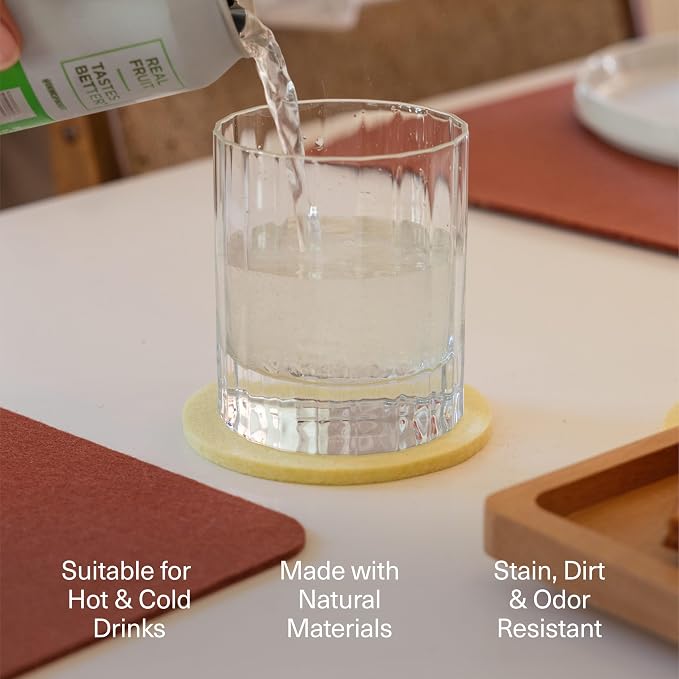 Graf Lantz - Bierfilzl Merino Wool Square Coasters Set of 4 - Forest - Absorbs - Image 3