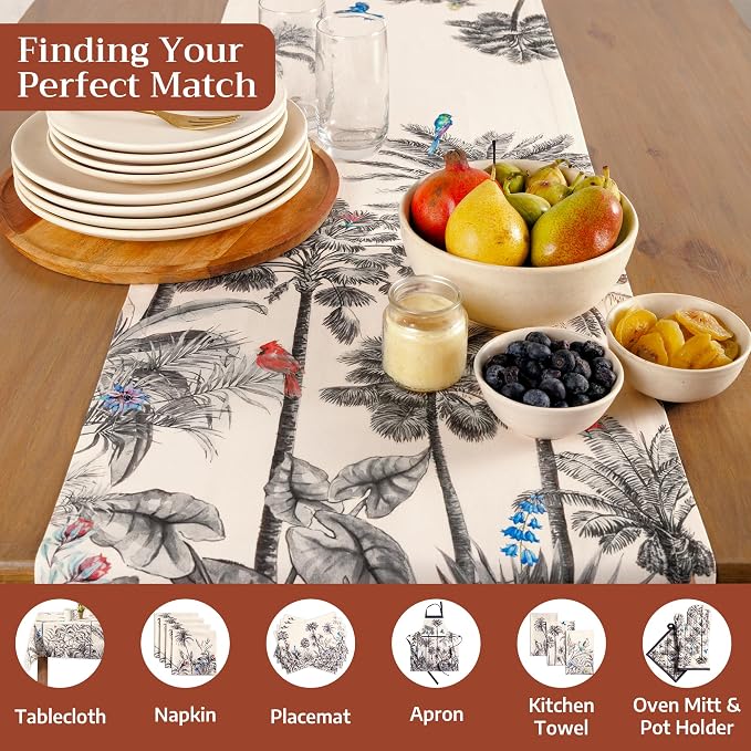 Maison d' Hermine Table Runner 100% Cotton 14.50" x 72" | Table Runners 72 - Image 4