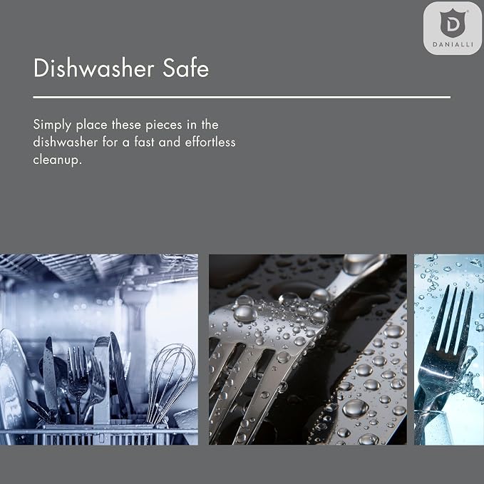 Silverware Set for 16 | 18/10 Stainless Steel Flatware Set | Mirror Finish - Image 8