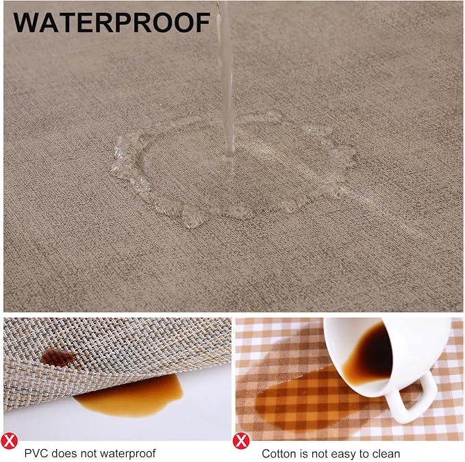 Faux Leather Heat Resistant Placemats 12 Packs, Waterproof Wipeable Dining PU - Image 4
