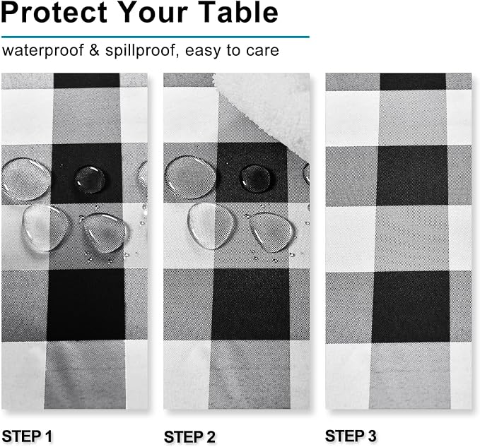 60 x 102 Inch Checkered Tablecloth Rectangle - Image 3