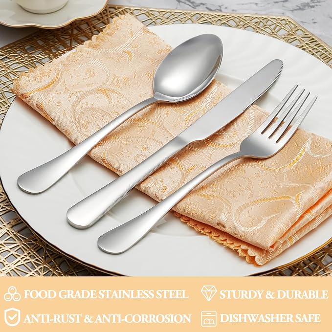 40 Piece Silverware Set Service - Image 3