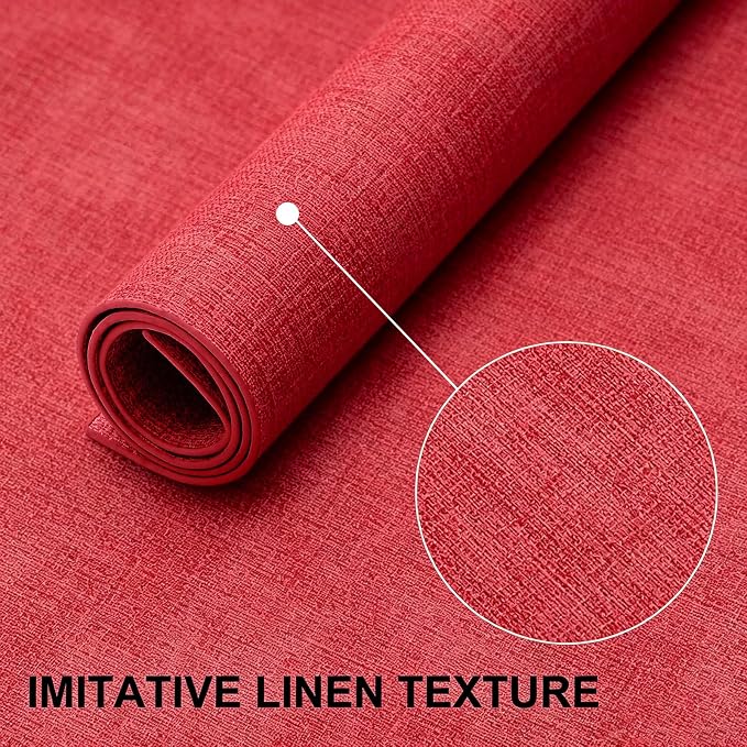 Faux Leather Heat Resistant Placemats 8 Packs, Waterproof Wipeable Dining PU - Image 6