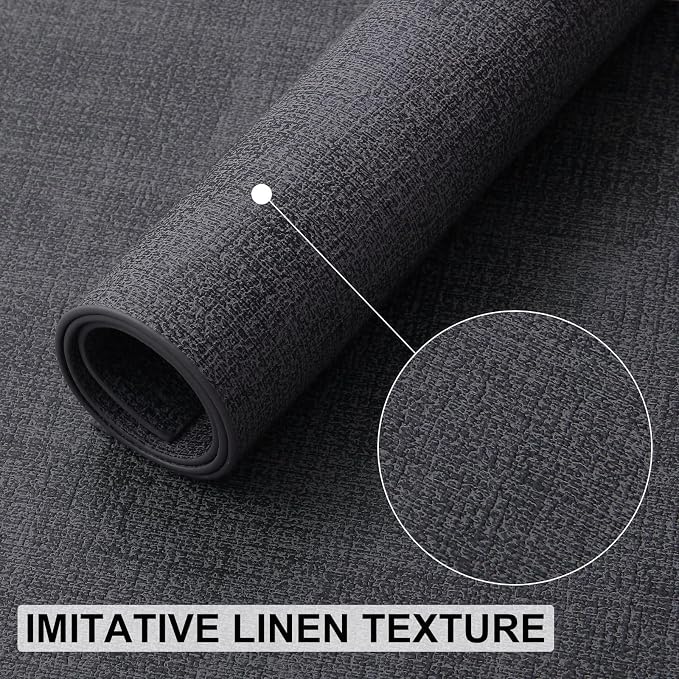 Faux Leather Heat Resistant Placemats 6 Packs, Waterproof Wipeable Dining PU - Image 6