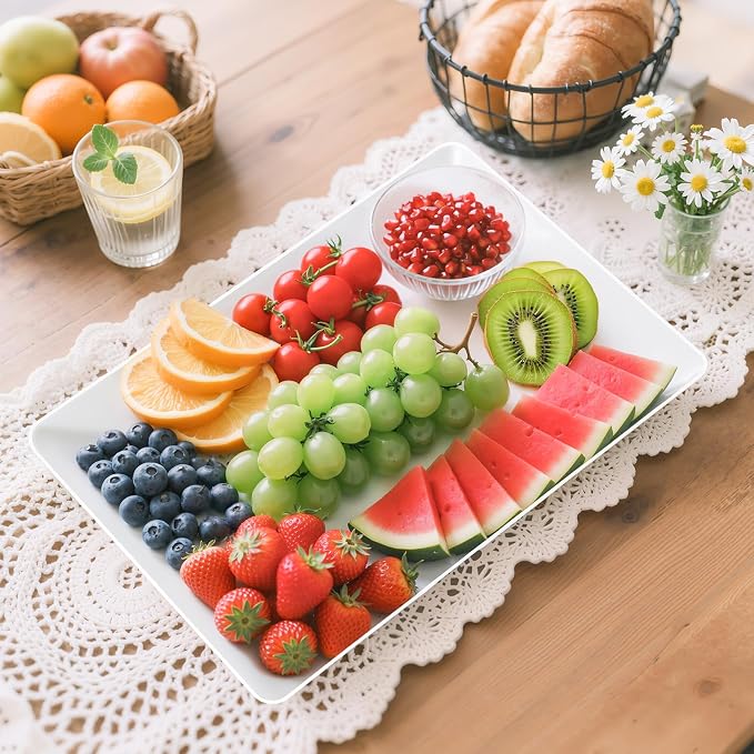 3-Pack Serving Tray in 3 Sizes, Serving Platter, Trays - Image 7