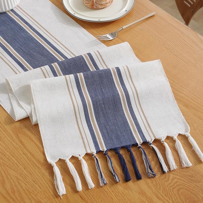 Blue Table Runner 108 Inches Long by Niviy