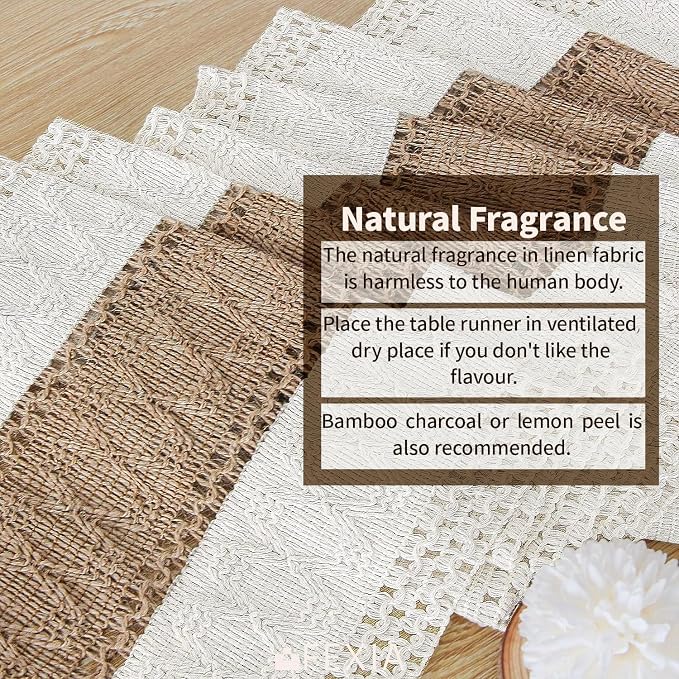 Boho Table Runner for Fall Home Decor 12x90 Rustic - Image 4