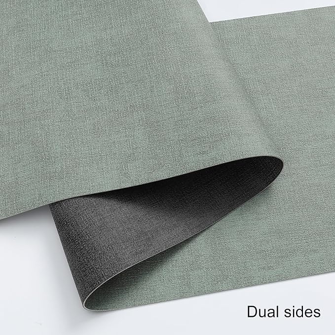 Table Runners 55 Inch Long, Dual-Sided Faux Leather Table Runner | Waterproof - Image 2