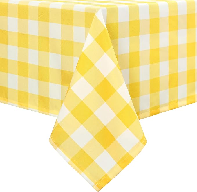 Checkered Tablecloth Square, 30 x 30 Inch by Hiasan