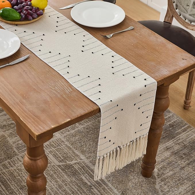 Table Runner 72 Inches Long, Boho Style - Image 2