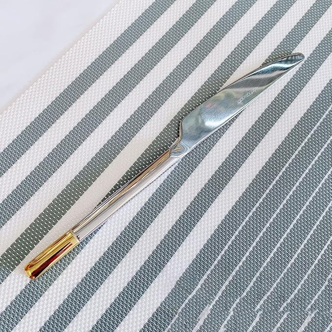 Silverware Set Service for 6, IKXO 24-Piece Modern Stainless Steel Flatware - Image 7