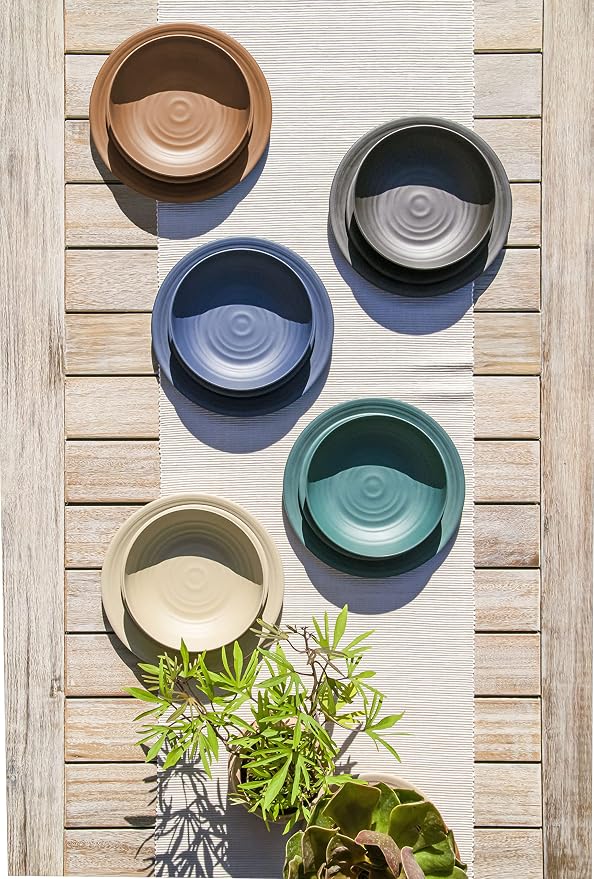 Matte Artisan 8.5'' Durable Planta Salad Plates, Shatter-Resistant and - Image 4