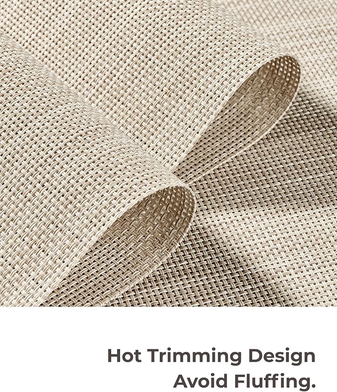 Leetaltree Beige White Placemats Set of 20 - Image 7