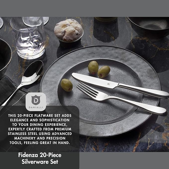 Silverware Set for 4 – 18/10 Stainless Steel Flatware, Mirror Finish, - Image 5
